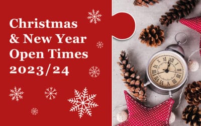 Christmas & New Year Open Times 2023-24